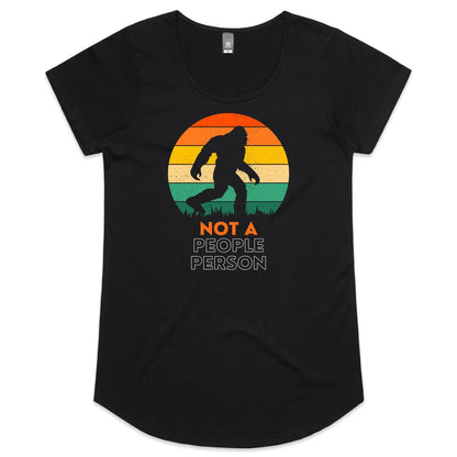 Not A People Person, Bigfoot - Womens Scoop Neck T-Shirt