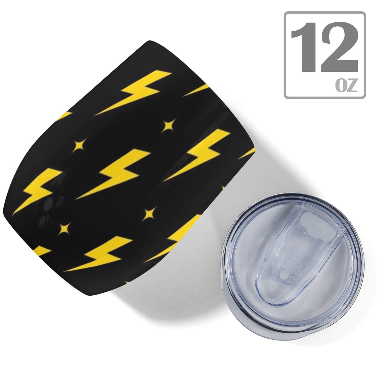 Yellow Lightning - 12oz Wine Tumbler