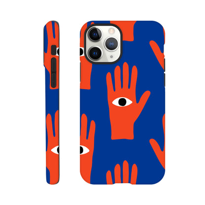 Hand Eyes - Phone Tough Case iPhone 11 Pro Phone Case Globally Fulfilled