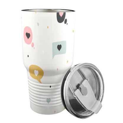 Love Message - 30oz Insulated Stainless Steel Mobile Tumbler