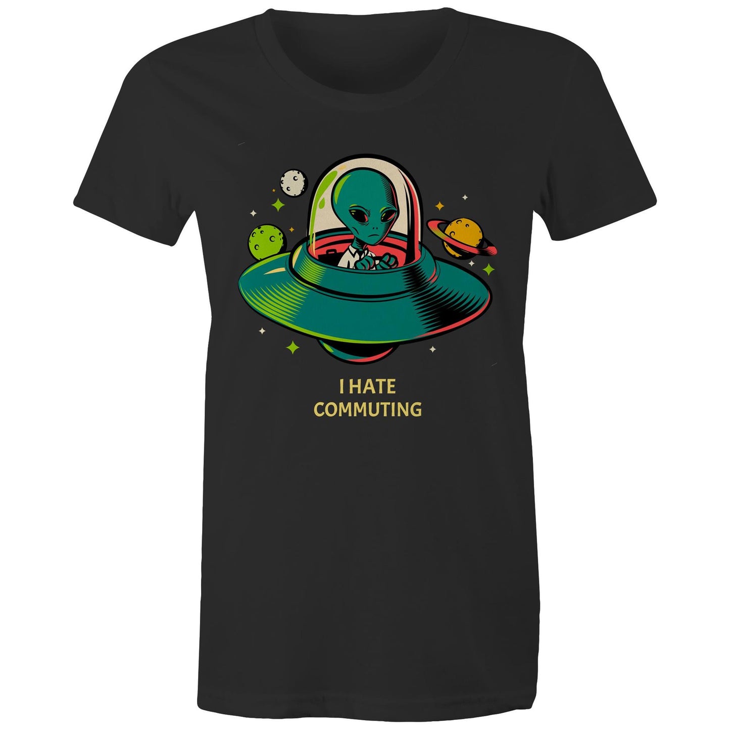 Alien Commute - Womens T-shirt