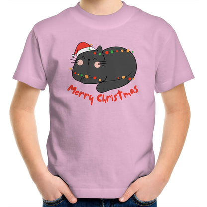 Cat Merry Christmas - Kids Youth T-Shirt