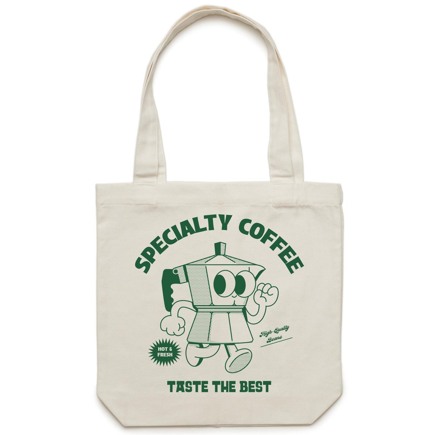 Specialty Coffee - Canvas Tote Bag Cream One Size Tote Bag Coffee Retro