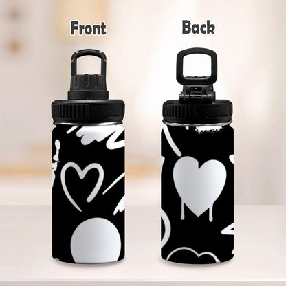 Bold Graffiti - Kids Water Bottle with Chug Lid (12 oz)