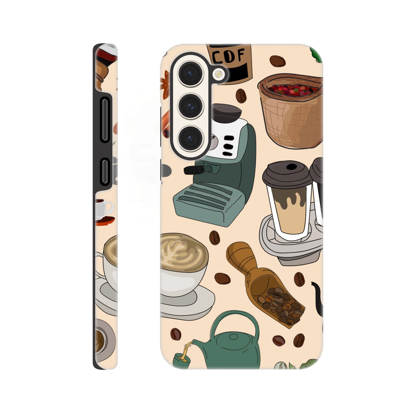 All The Coffee - Phone Tough Case Galaxy S23 Plus Phone Case Coffee Globally Fulfilled