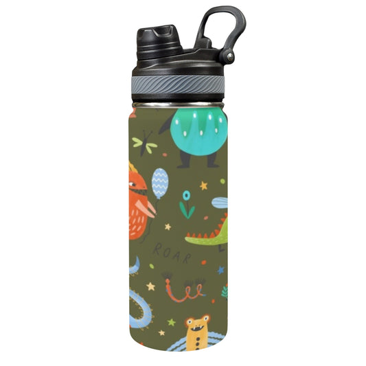 Monsters - Insulated Water Bottle with Dual-Use Lid (18oz)