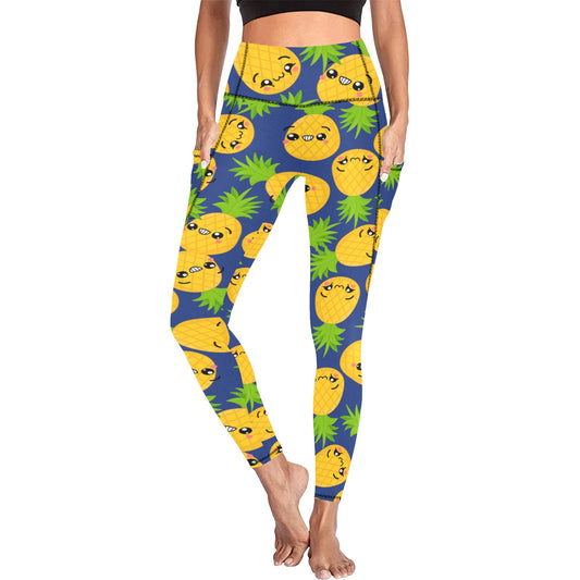 Cool Pineapples - Women's Leggings with Pockets Women's Leggings with Pockets S - 2XL Food