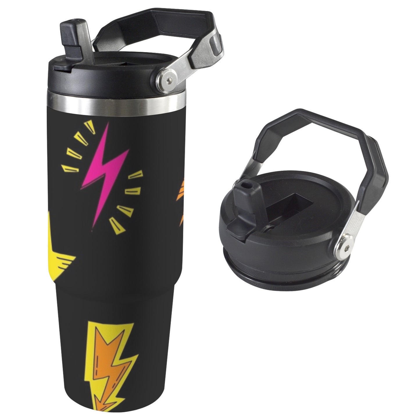 Fun Lightning - 30oz Tumbler with Top Handle