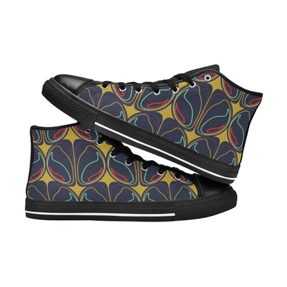 Layered - Men's High Top Canvas Shoes