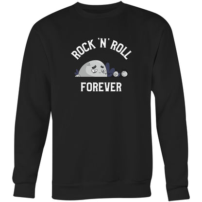 Rock 'N' Roll Forever - Crew Sweatshirt Black Sweatshirt Music