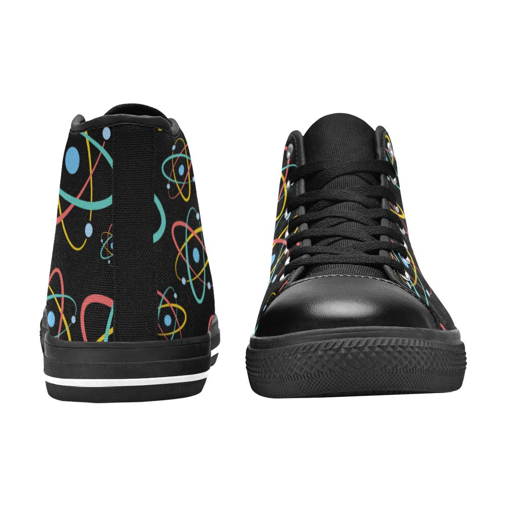 Atoms - Men's High Top Canvas Shoes