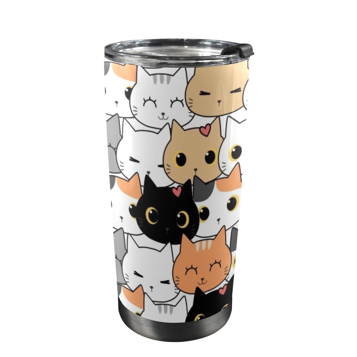 Cute Cartoon Cats - 20oz Travel Mug / Tumbler