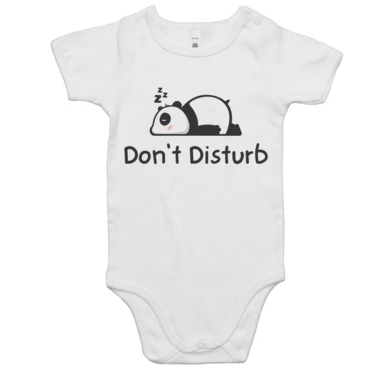 Sleeping Panda, Don't Disturb - Baby Bodysuit