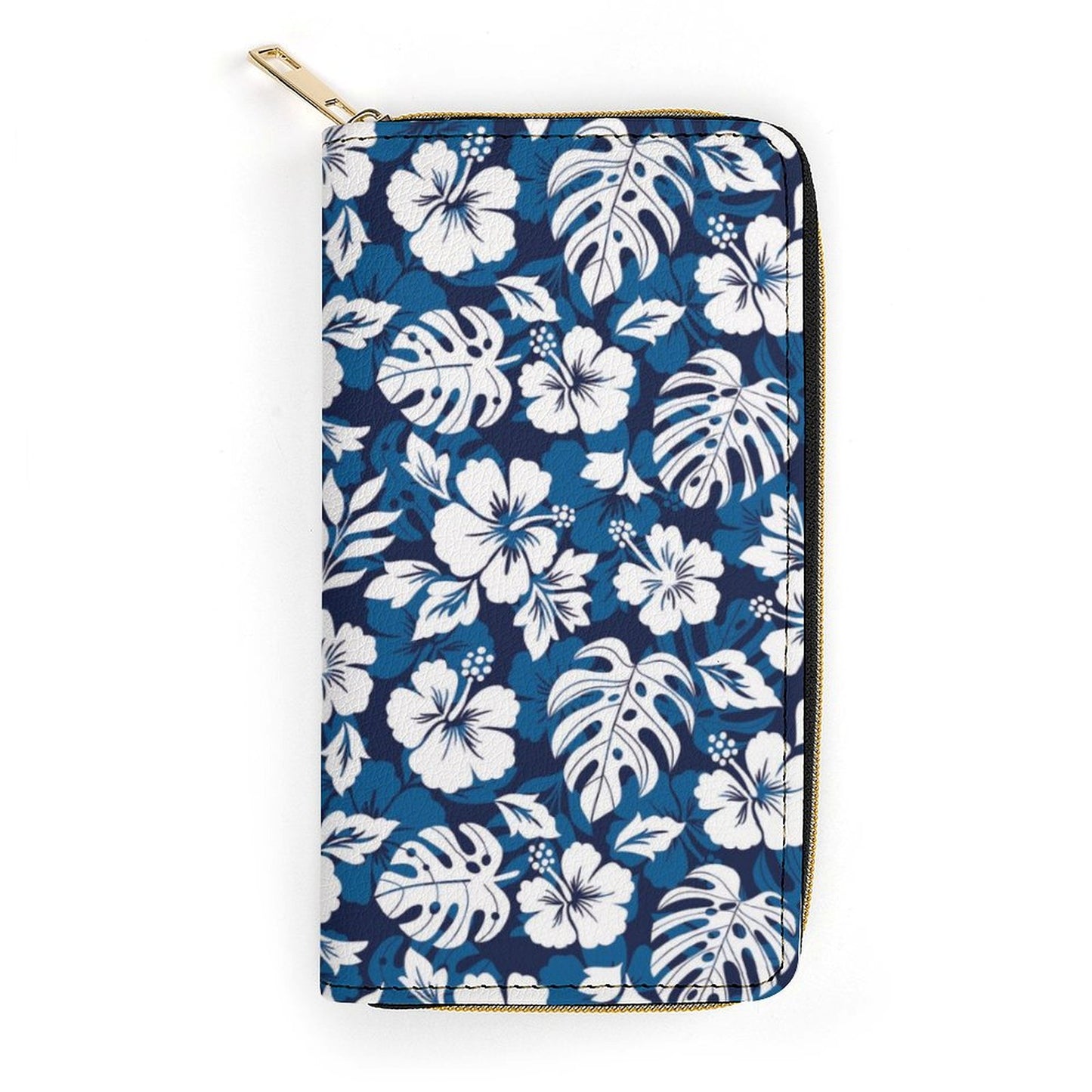 Blue Hawaiian - Leather Wallet / Purse White 19.7x10.5cm Wallet / Purse Printed Offshore Summer