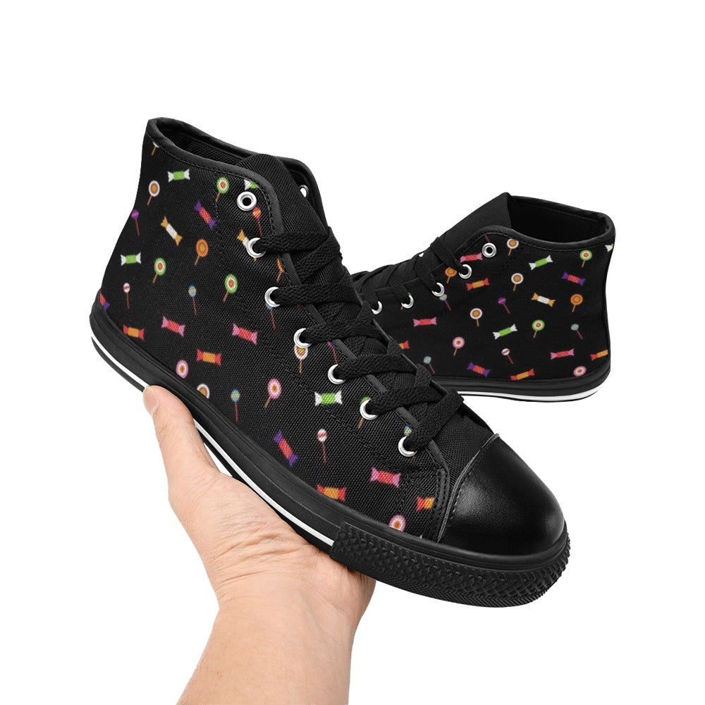 Candy - Men's High Top Canvas Shoes