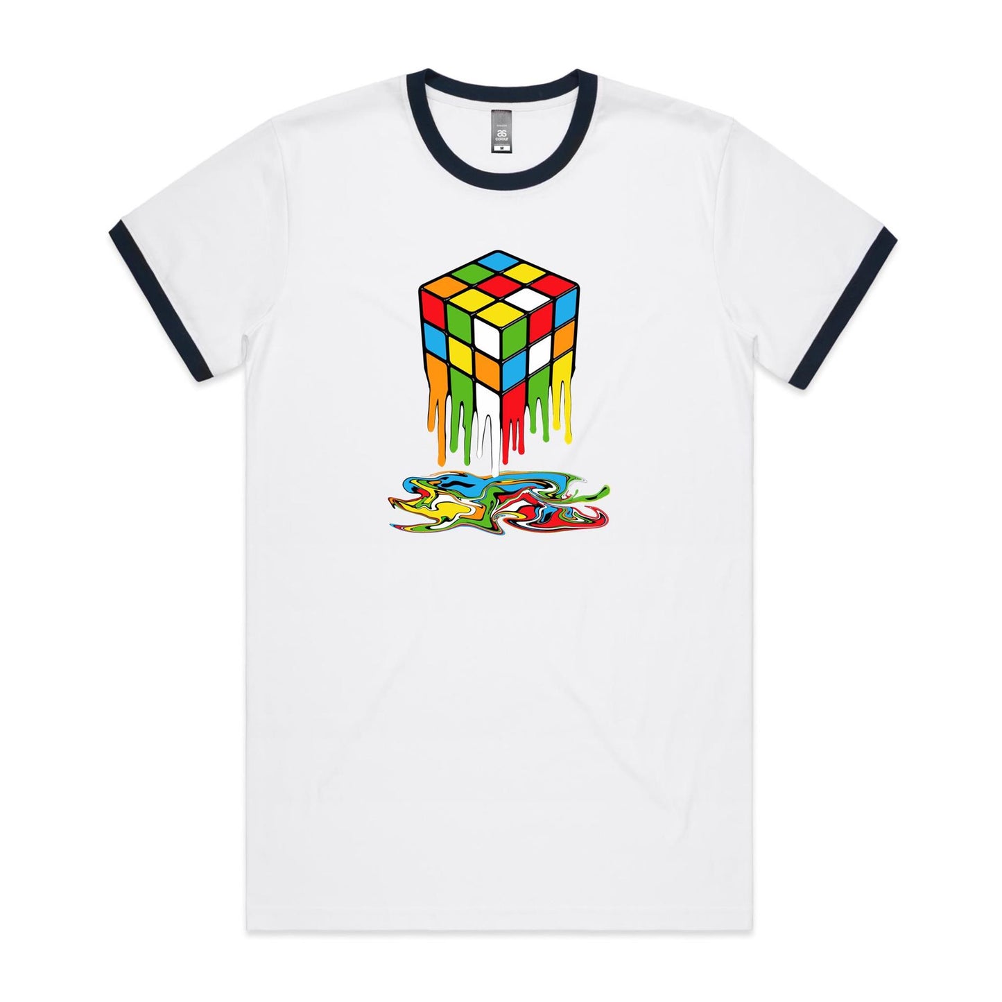 Melting Cube - Staple Ringer Tee