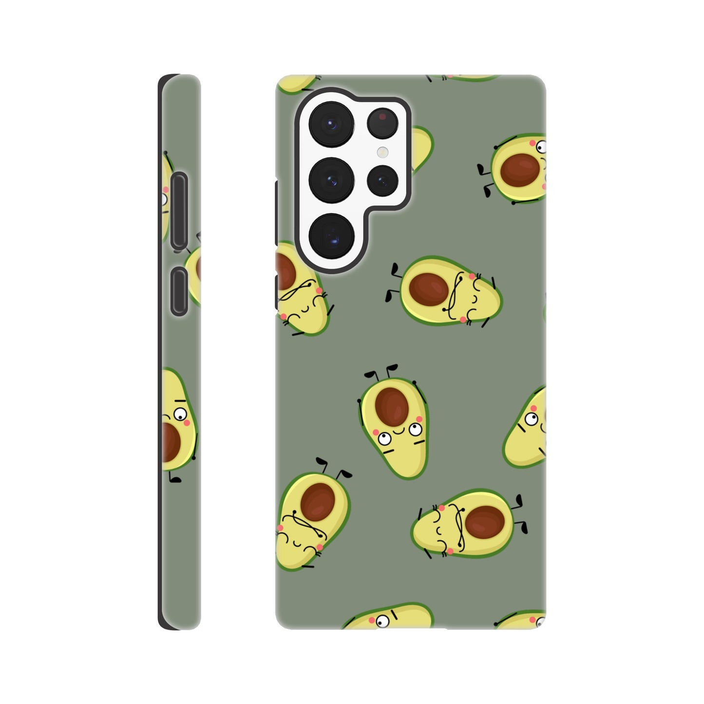 Avocado Characters - Phone Tough Case Galaxy S22 Ultra Phone Case food Globally Fulfilled