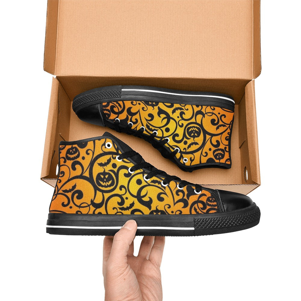 Halloween - Men's High Top Canvas Shoes