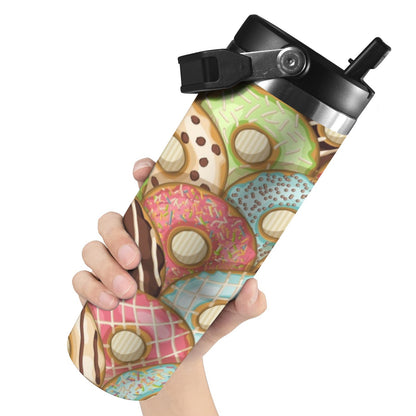 Lots Of Doughnuts - 30oz Tumbler with Top Handle