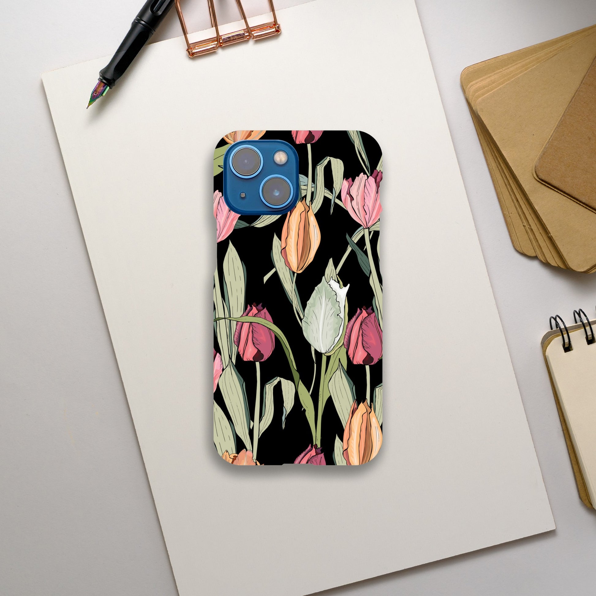 Tulips - Slim case Apple - iPhone 13 Mini Print Material Globally Fulfilled