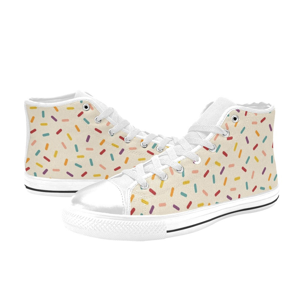 Sprinkles - Men's High Top Canvas Shoes