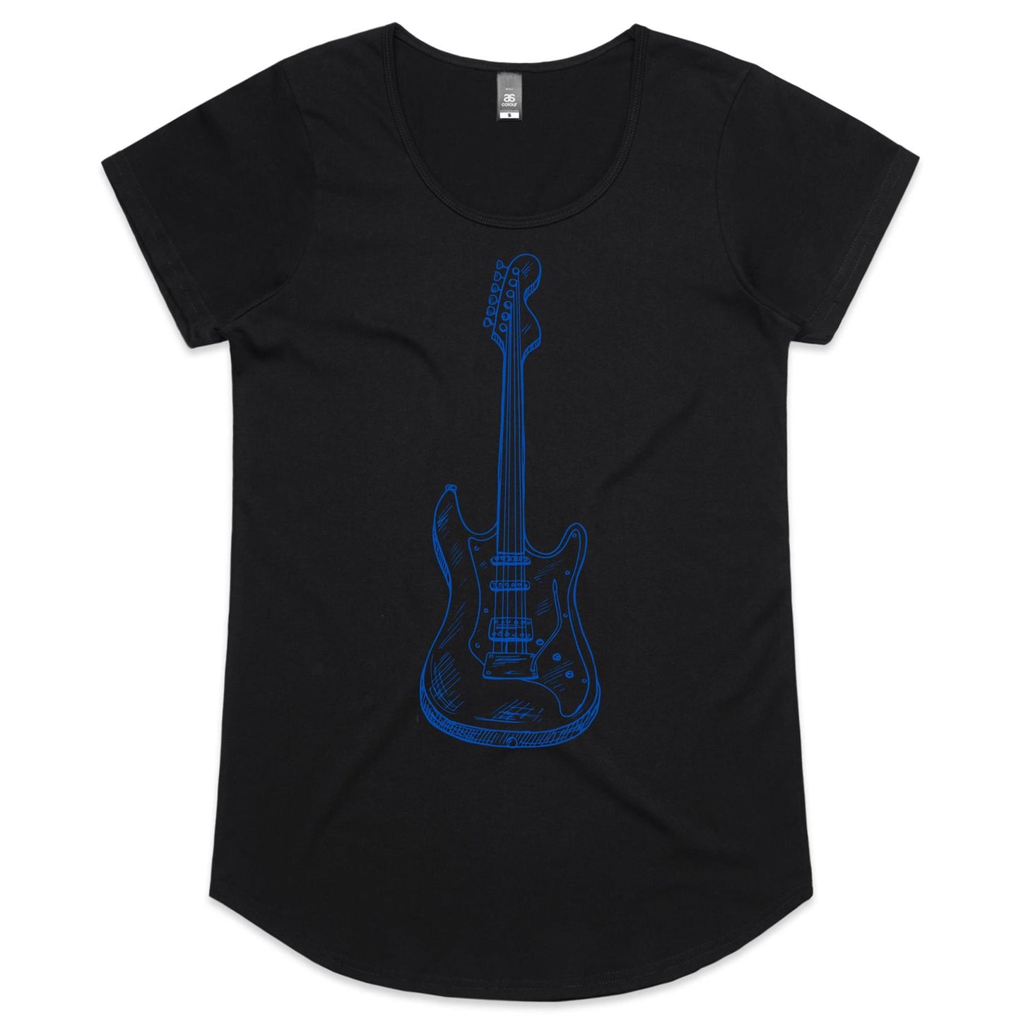 Guitar - Womens Scoop Neck T-Shirt