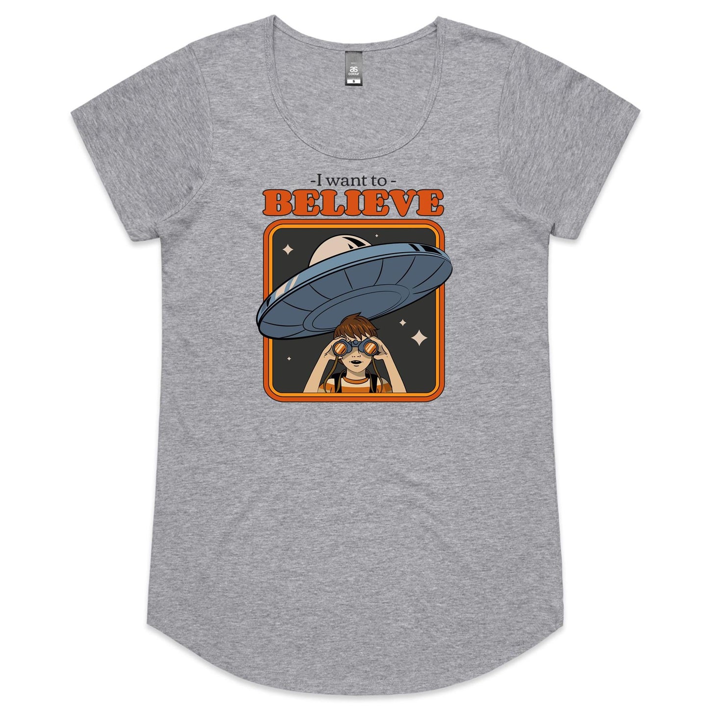 I Want To Believe,  UFO - Womens Scoop Neck T-Shirt