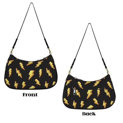 Lightning Bolts - Small Shoulder Bag Small Shoulder Bag comic Printed Offshore