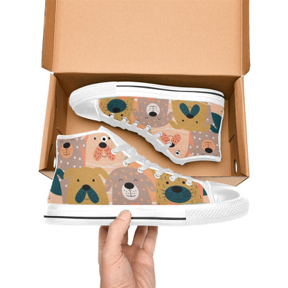 Lots Of Dogs - Women's High Top Canvas Shoes