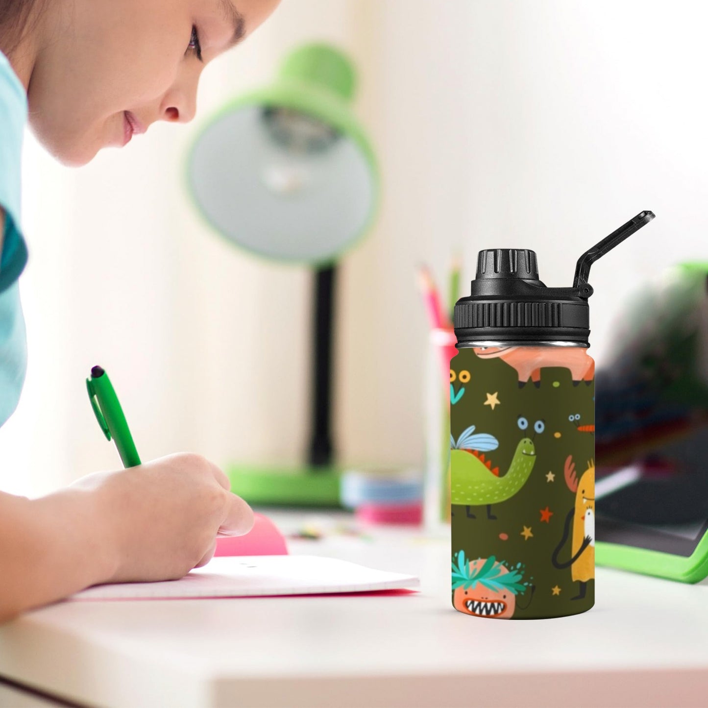 Monsters - Kids Water Bottle with Chug Lid (12 oz)