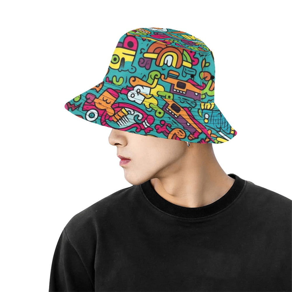 Crazy Characters - Mens Bucket Hat