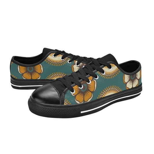 Vintage Floral - Women's Classic Canvas Shoes