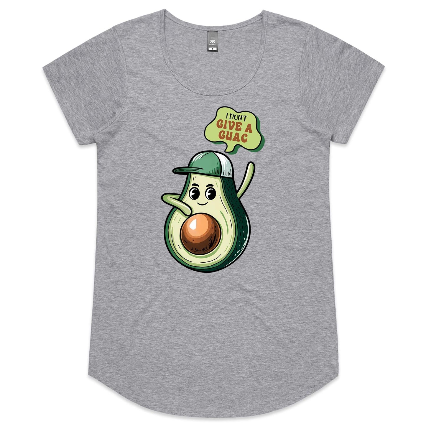 Avocado, I Don't Give A Guac - Womens Scoop Neck T-Shirt