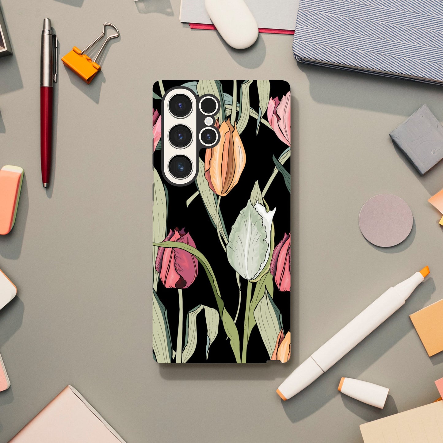 Tulips - Phone Tough Case Galaxy S23 Ultra Phone Case