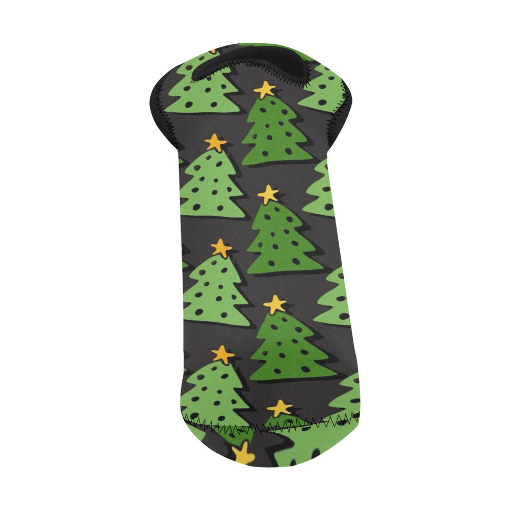 Christmas Trees - Neoprene Wine Bag