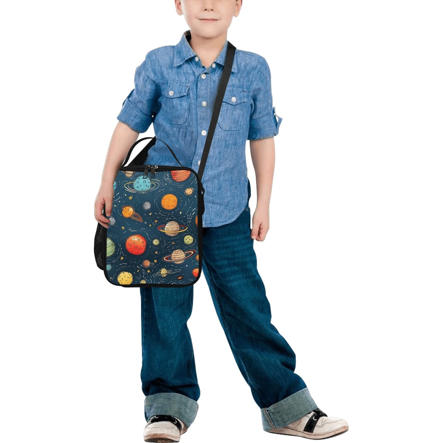 Galaxy - Crossbody Lunch Bag for Kids