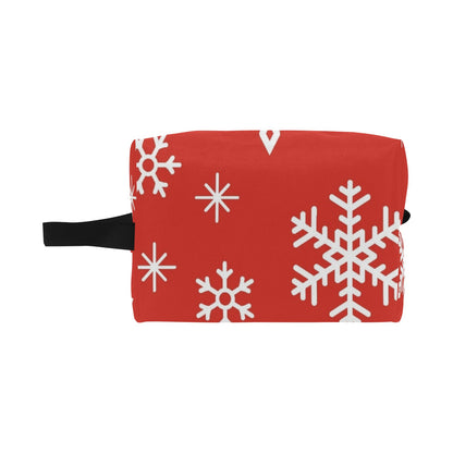 Red Snowflakes, Christmas - Wash Bag