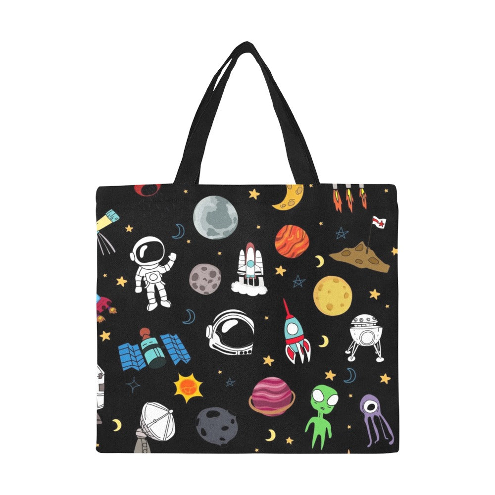 Kids Space - Full Print Canvas Tote Bag Full Print Canvas Tote Bag Printed Offshore