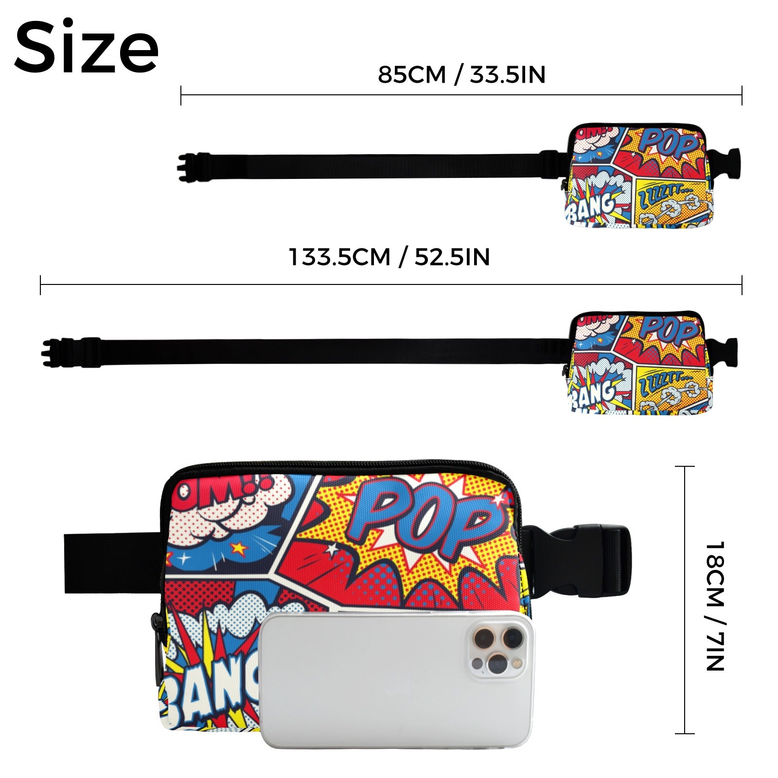 Comic Book - Belt Bag Belt Bag comic Printed Offshore