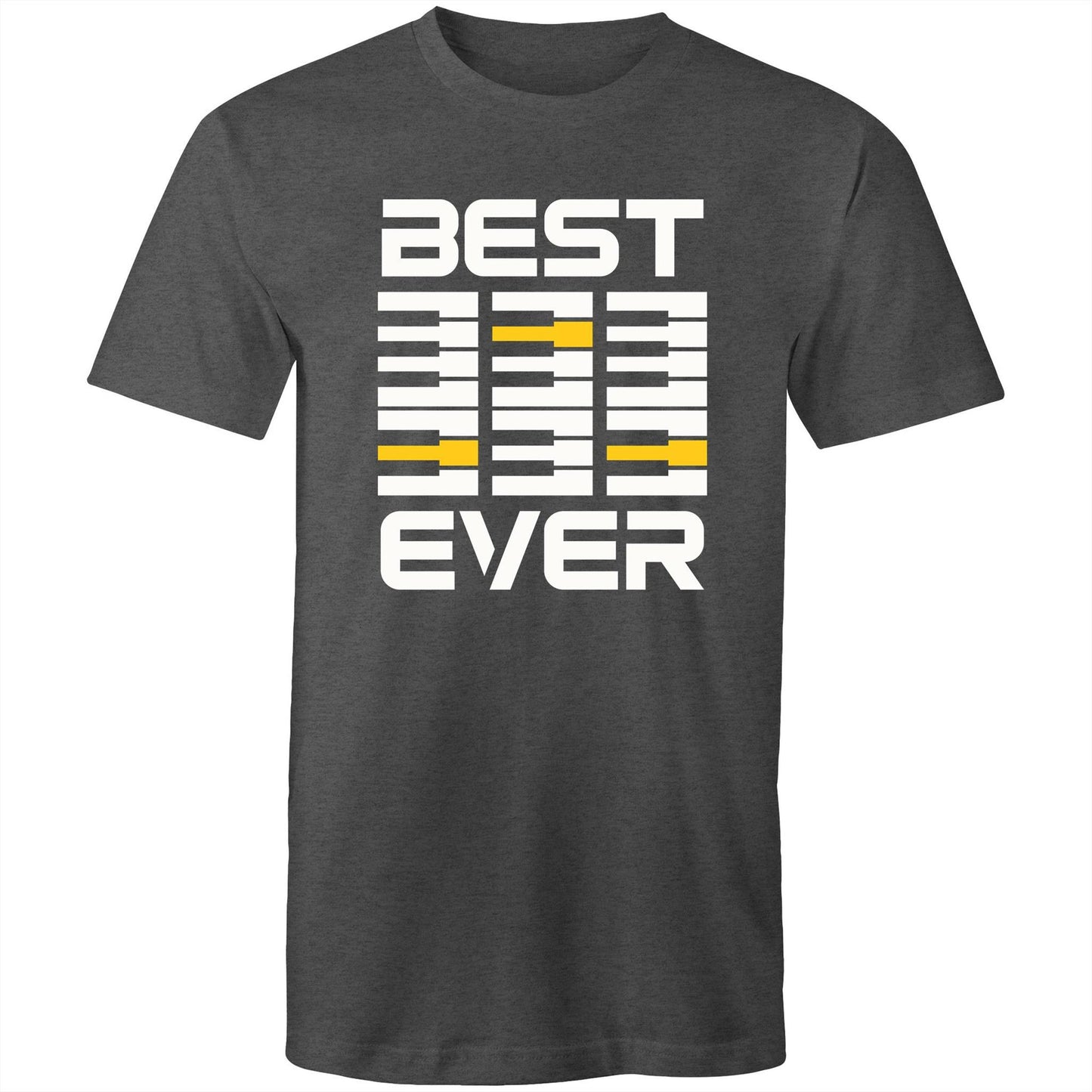 Piano Keyboard, Best Dad Ever - Mens T-Shirt