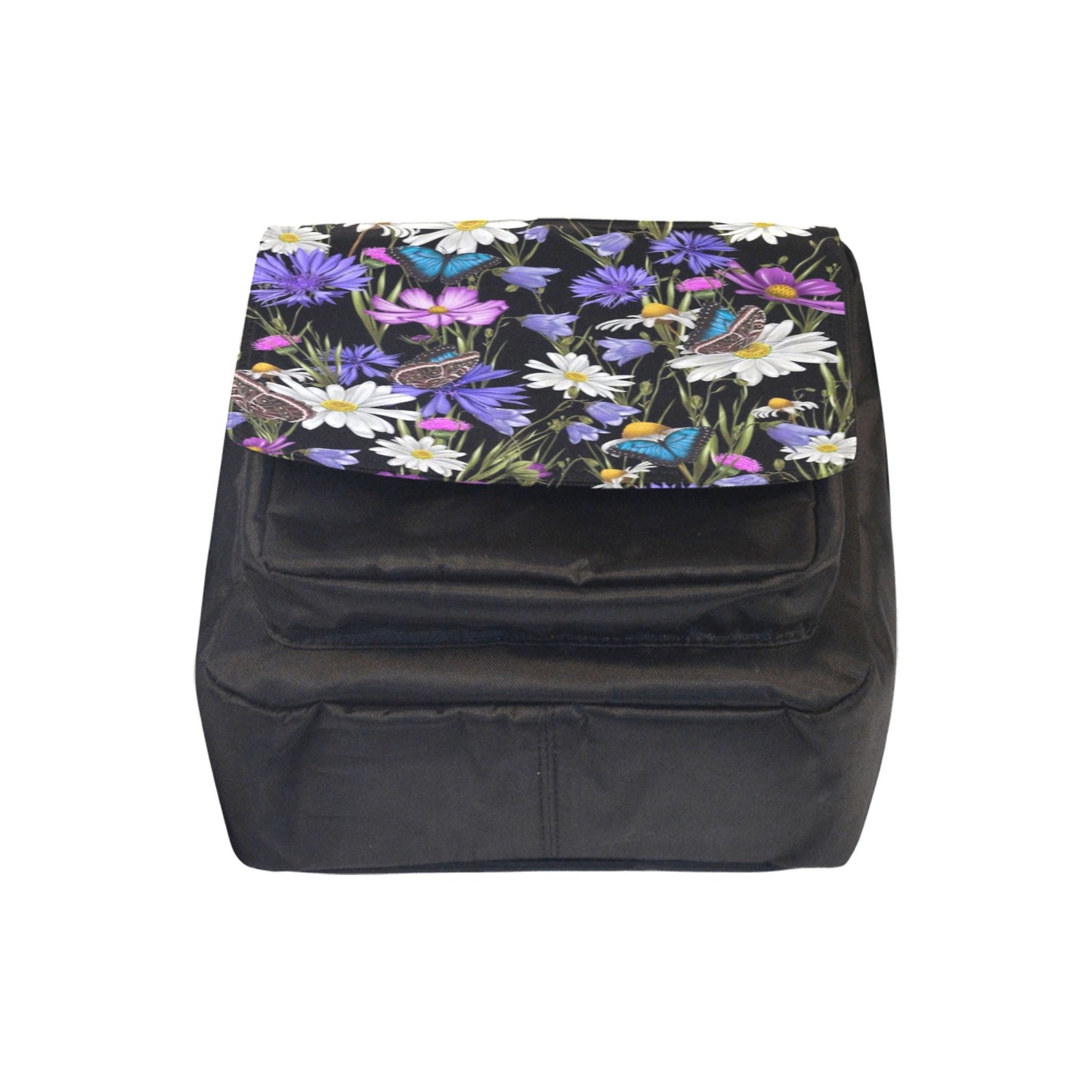 Butterfly Flowers - Crossbody Nylon Bag Crossbody Bags