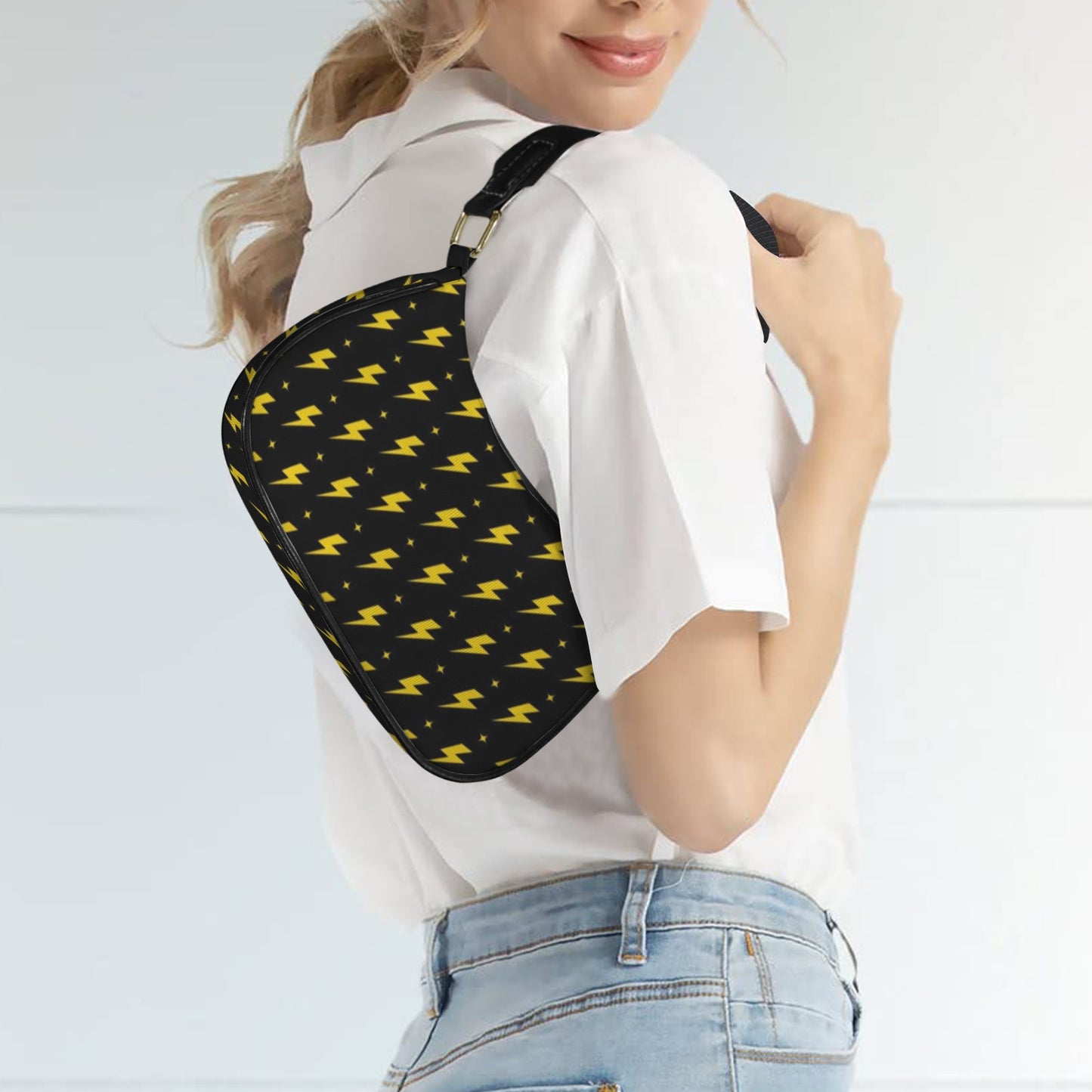 Yellow Lightning - Small Shoulder Bag