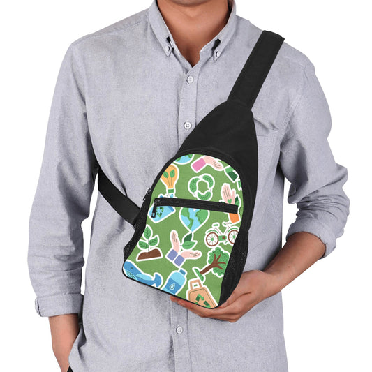 Earth Stickers - Chest Bag