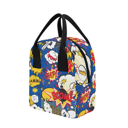 Blue Comic Book - Lunch Bag Lunch Bag comic Printed Offshore