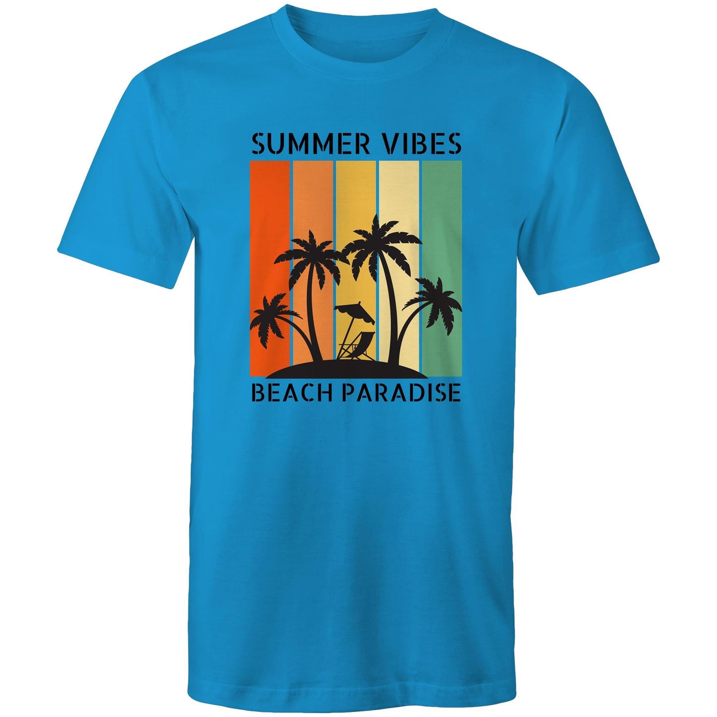 Beach Paradise, Summer Vibes - Mens T-Shirt