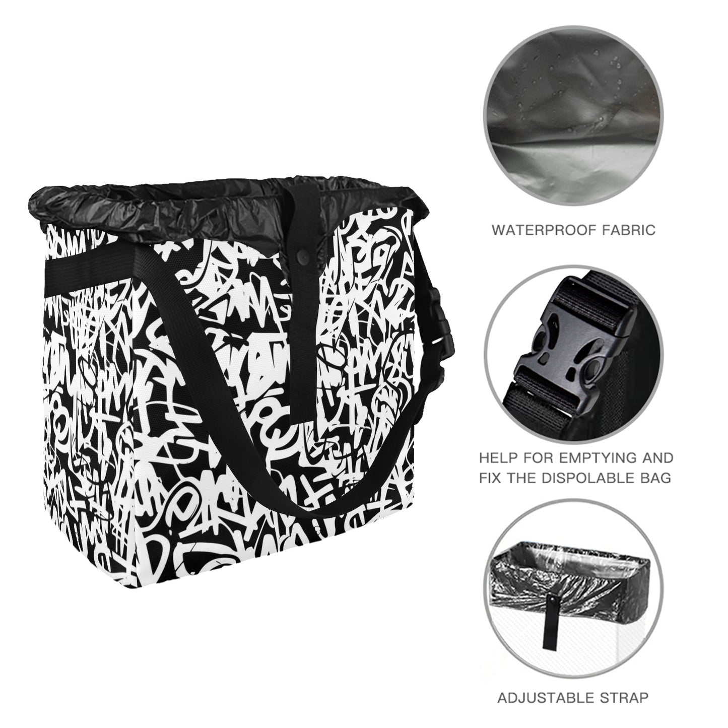 Graffiti - Car Trash Bag