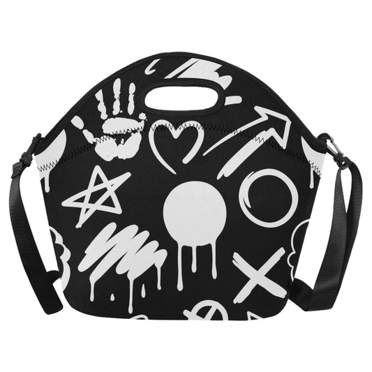 Bold Graffiti - Neoprene Lunch Bag/Large