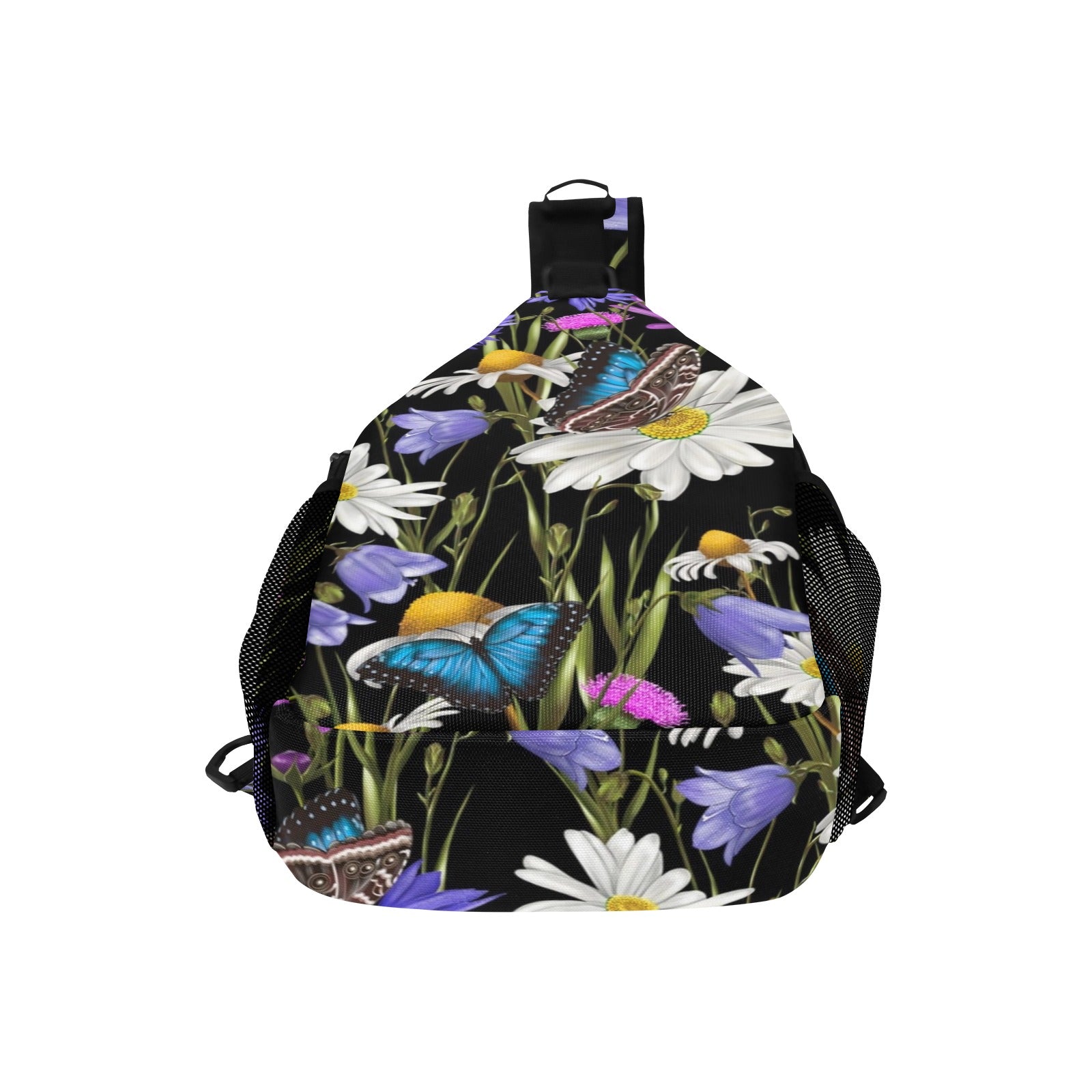Butterfly Flowers - Cross-Body Chest Bag Cross-Body Chest Bag