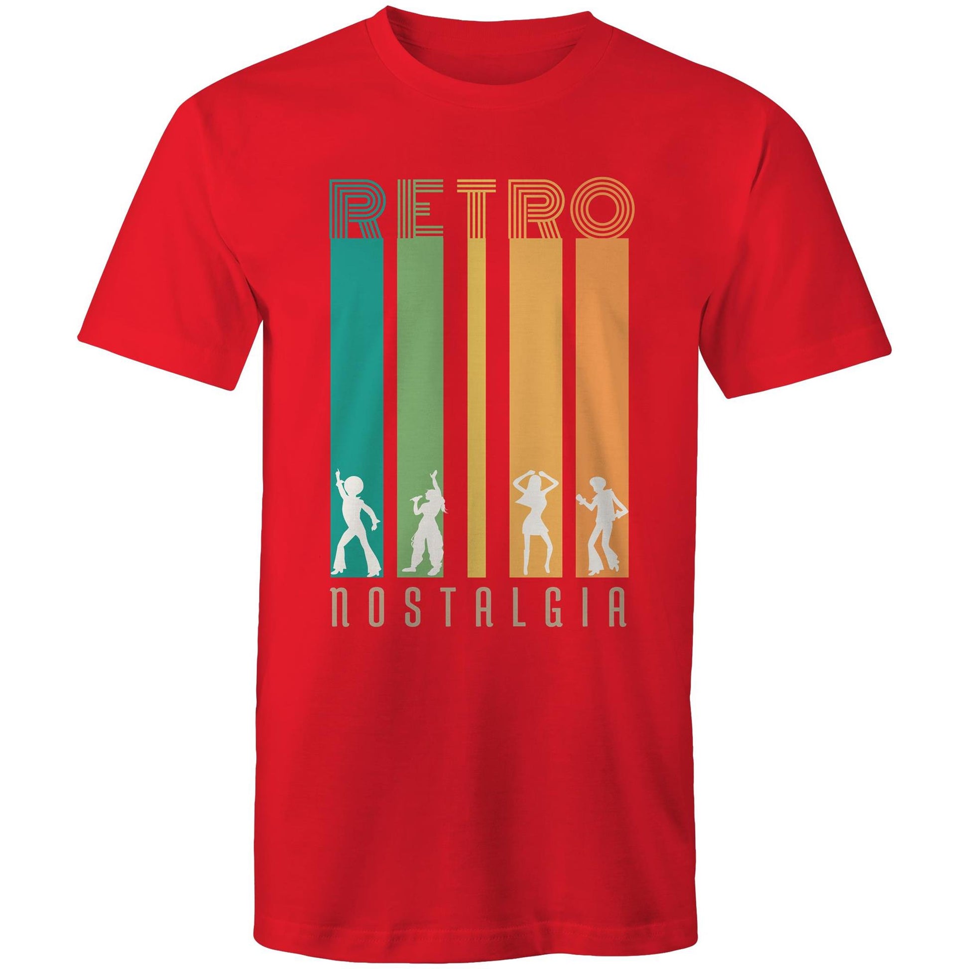 Retro Nostalgia - Mens T-Shirt Red Mens T-shirt Retro