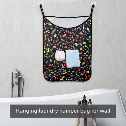 Quavers, Music Notes - Hanging Laundry Bag